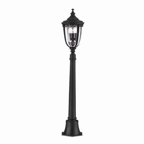 Feiss English Bridle Black Medium Outdoor Bollard Lantern outdoor wall lamp