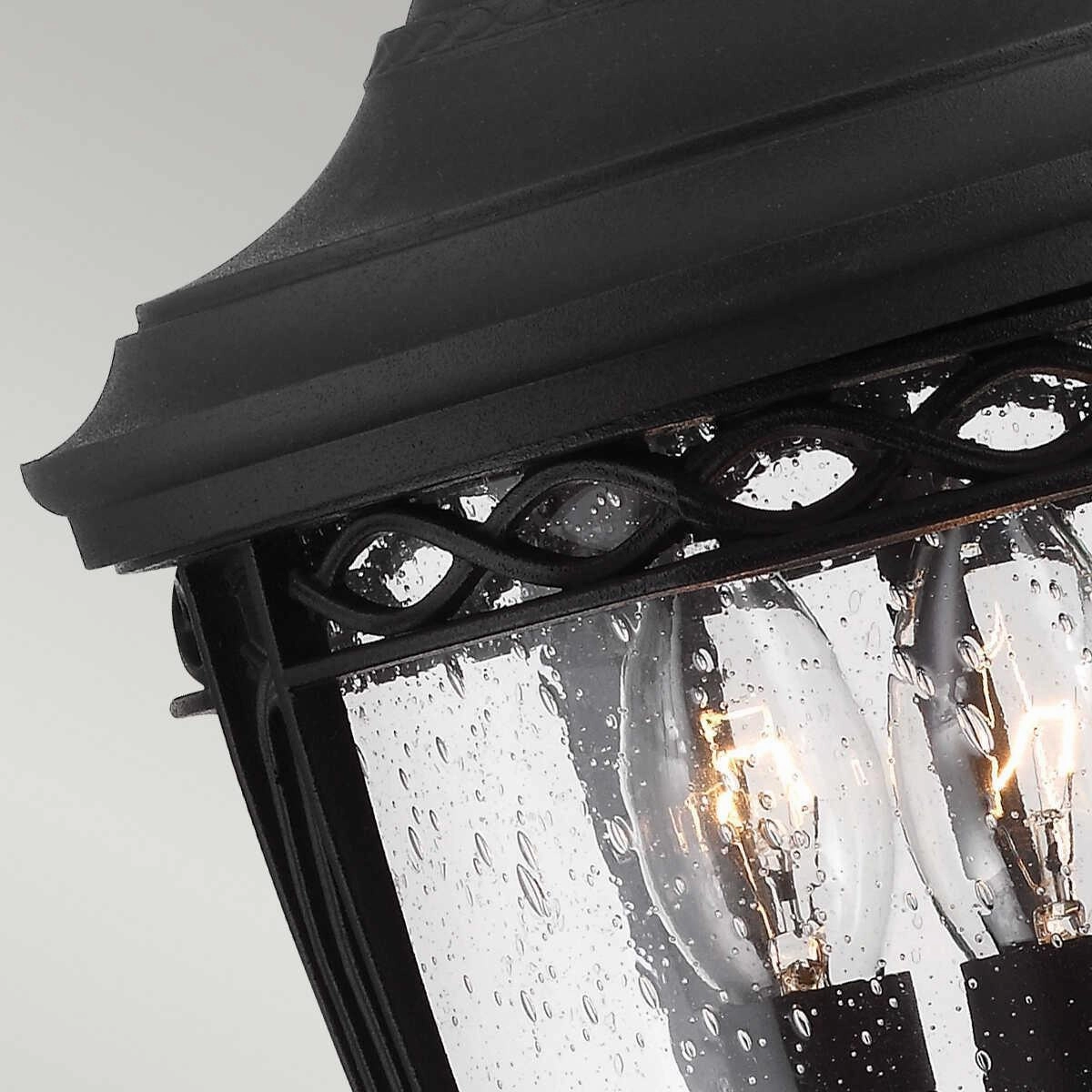 Feiss English Bridle Black Medium Outdoor Pedestal Lantern