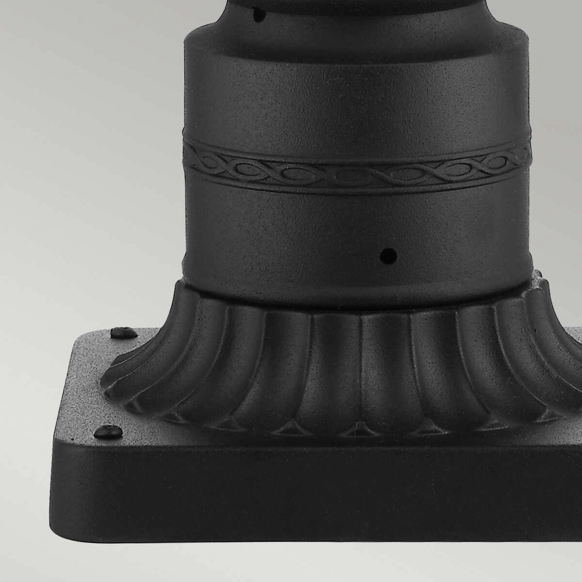 Feiss English Bridle Black Medium Outdoor Pedestal Lantern