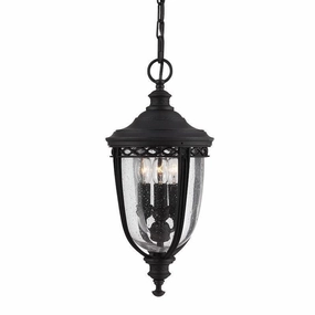 Feiss English Bridle Black Medium Outdoor Pendant Light outdoor wall lamp