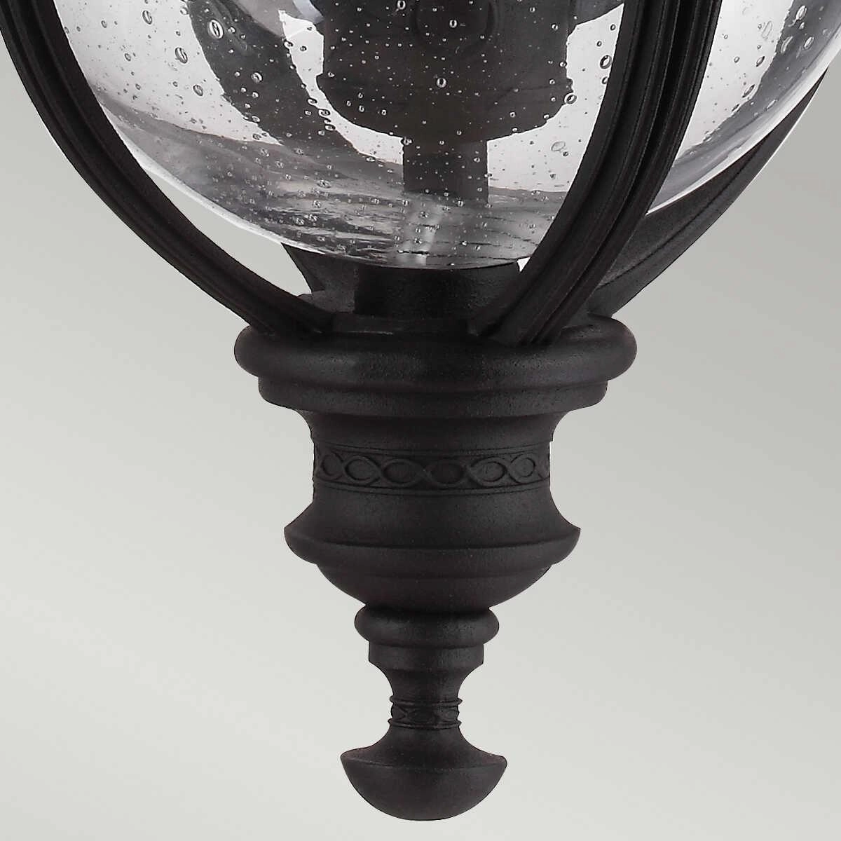 Feiss English Bridle Black Medium Outdoor Pendant Light