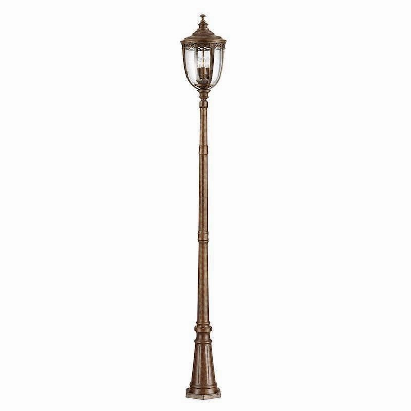 Feiss English Bridle Bronze Large Outdoor Lamp Post outdoor wall lamp
