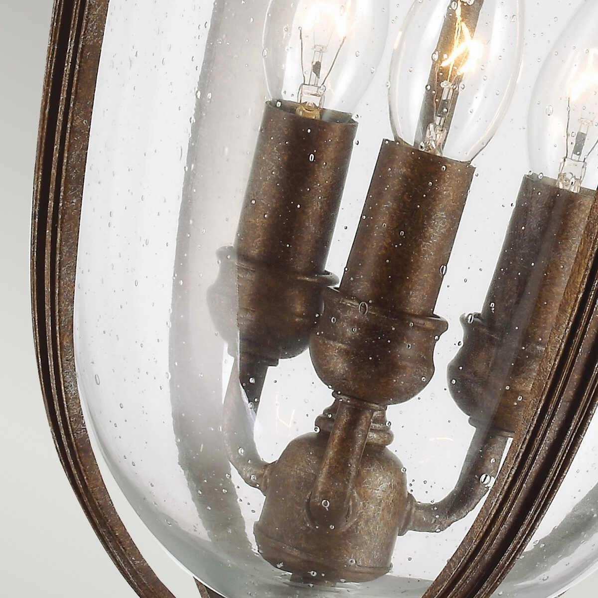 Feiss English Bridle Bronze Large Outdoor Pendant Light