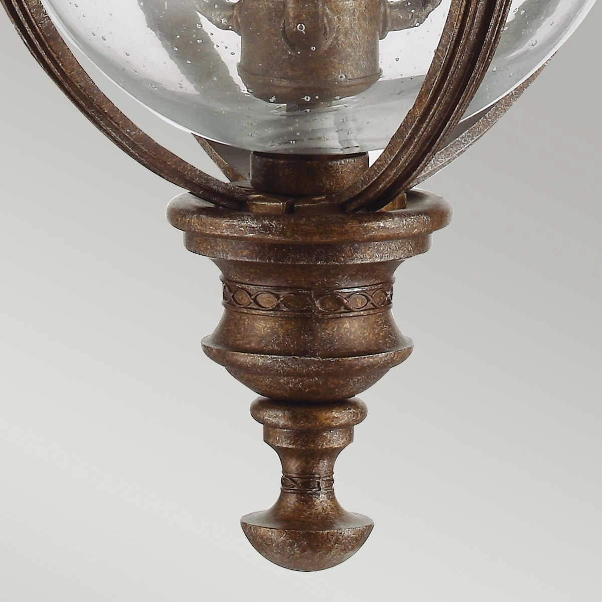 Feiss English Bridle Bronze Large Outdoor Pendant Light