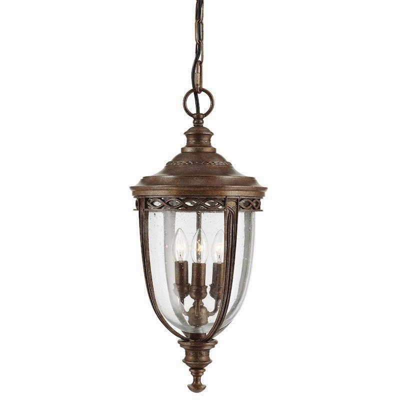 Feiss English Bridle Bronze Large Outdoor Pendant Light outdoor wall lamp