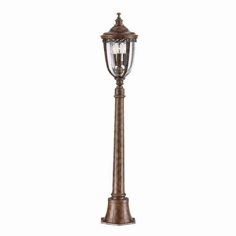Feiss English Bridle Bronze Medium Outdoor Bollard Lantern outdoor wall lamp