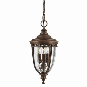 Feiss English Bridle Bronze Medium Outdoor Pendant Light outdoor wall lamp