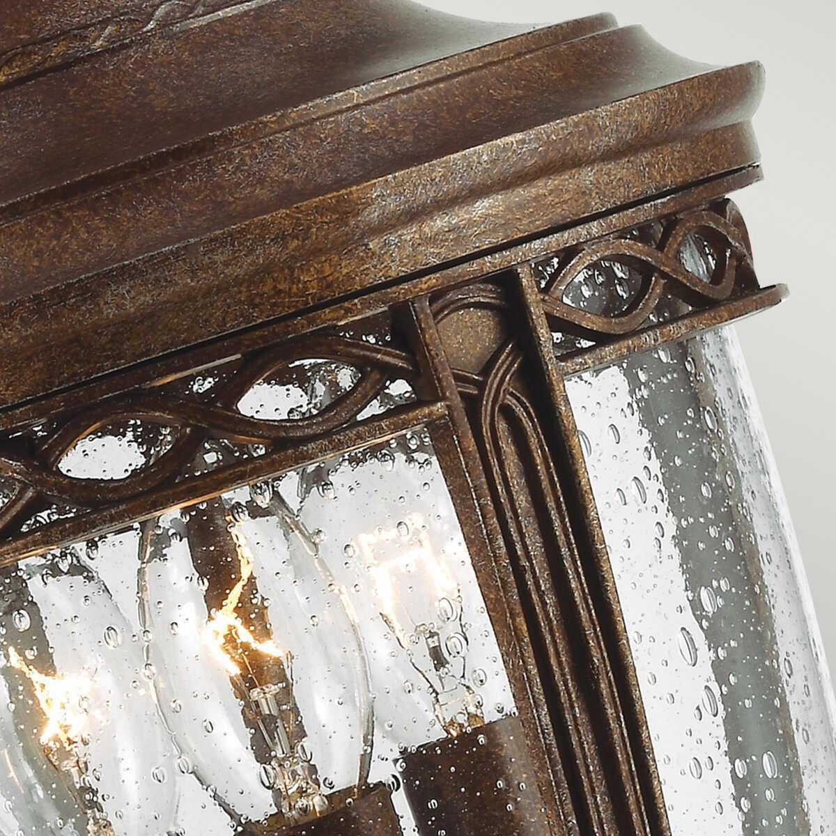 Feiss English Bridle Bronze Medium Outdoor Pendant Light