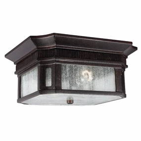 Feiss Federal Outdoor Gilded Bronze Flush Light outdoor wall lamp
