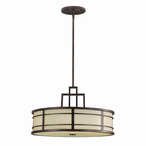 Feiss Fusion 3 Light Grecian Bronze Pendant Ceiling Light minimalist ceiling light