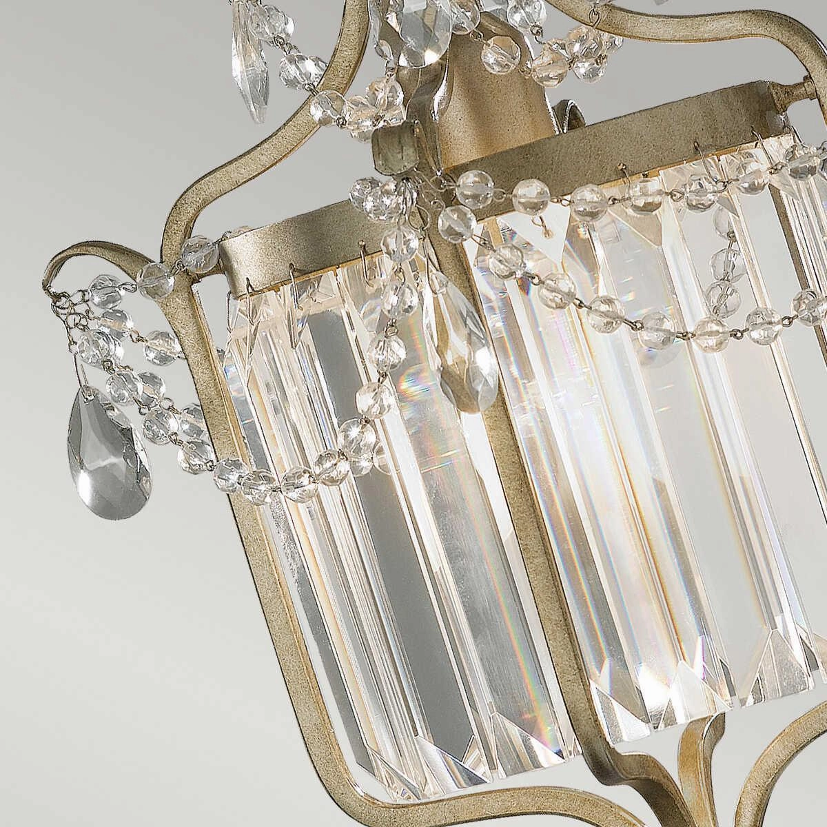 Feiss Gianna Silver 1 Light Ceiling Lantern