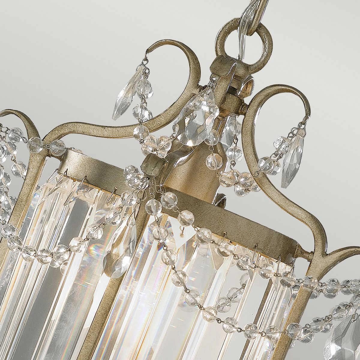 Feiss Gianna Silver 1 Light Ceiling Lantern