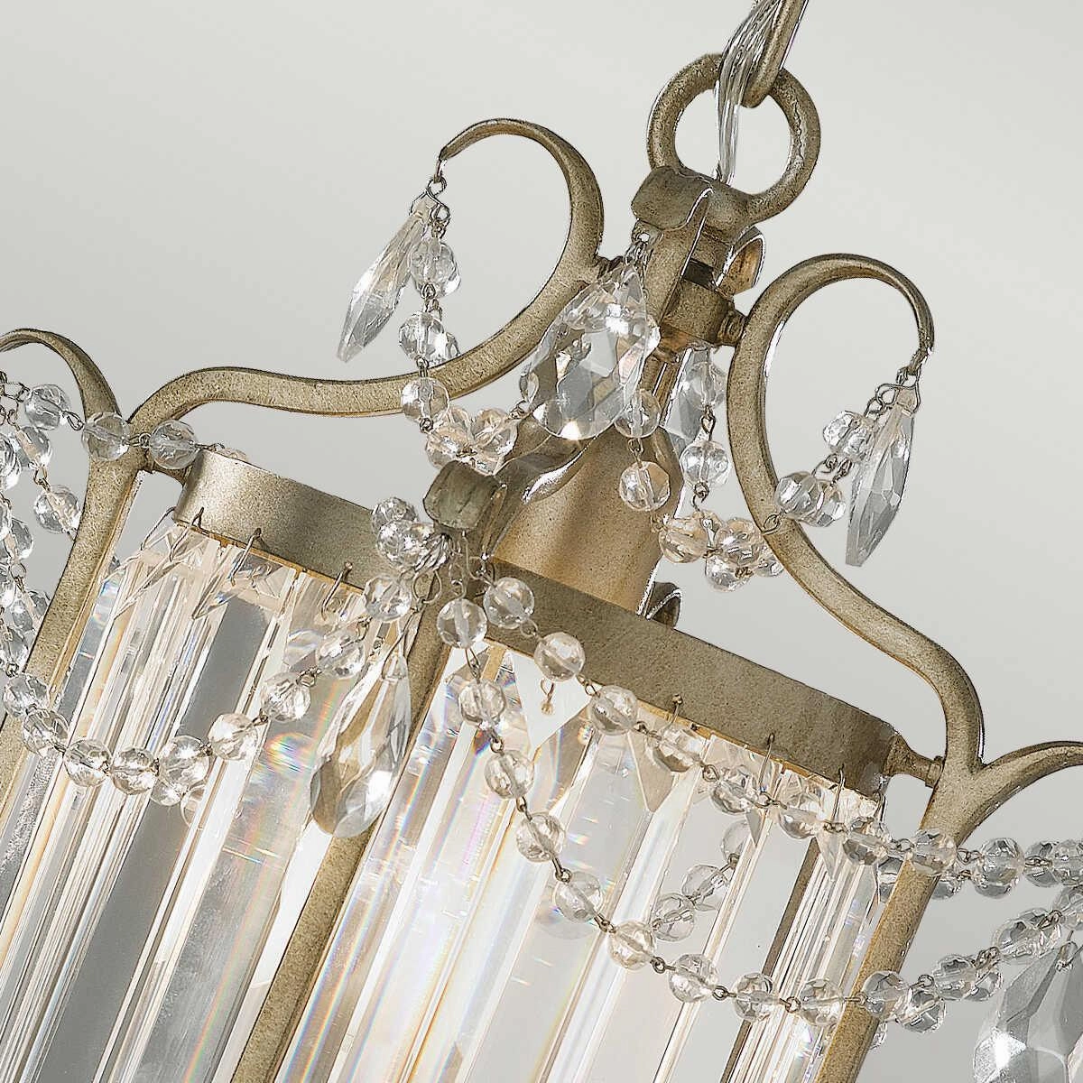Feiss Gianna Silver 1 Light Ceiling Lantern