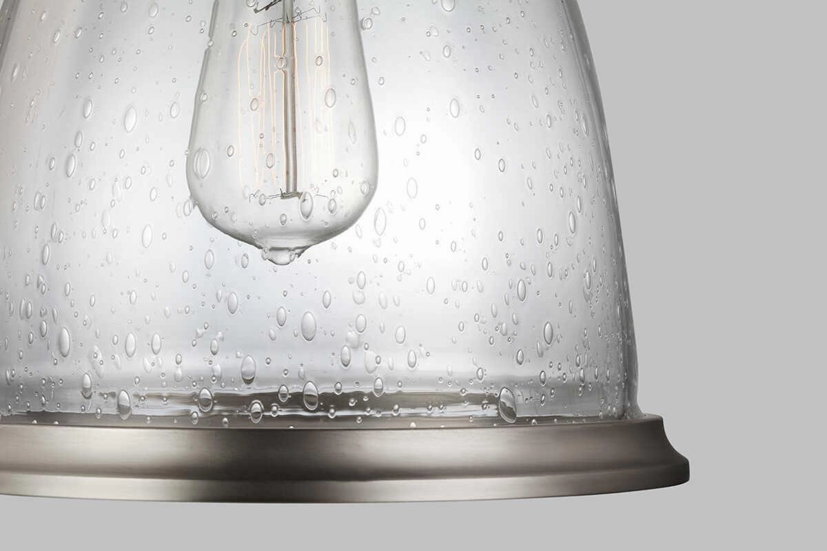 Feiss Hobson 1 Light Medium Satin Nickel Ceiling Pendant