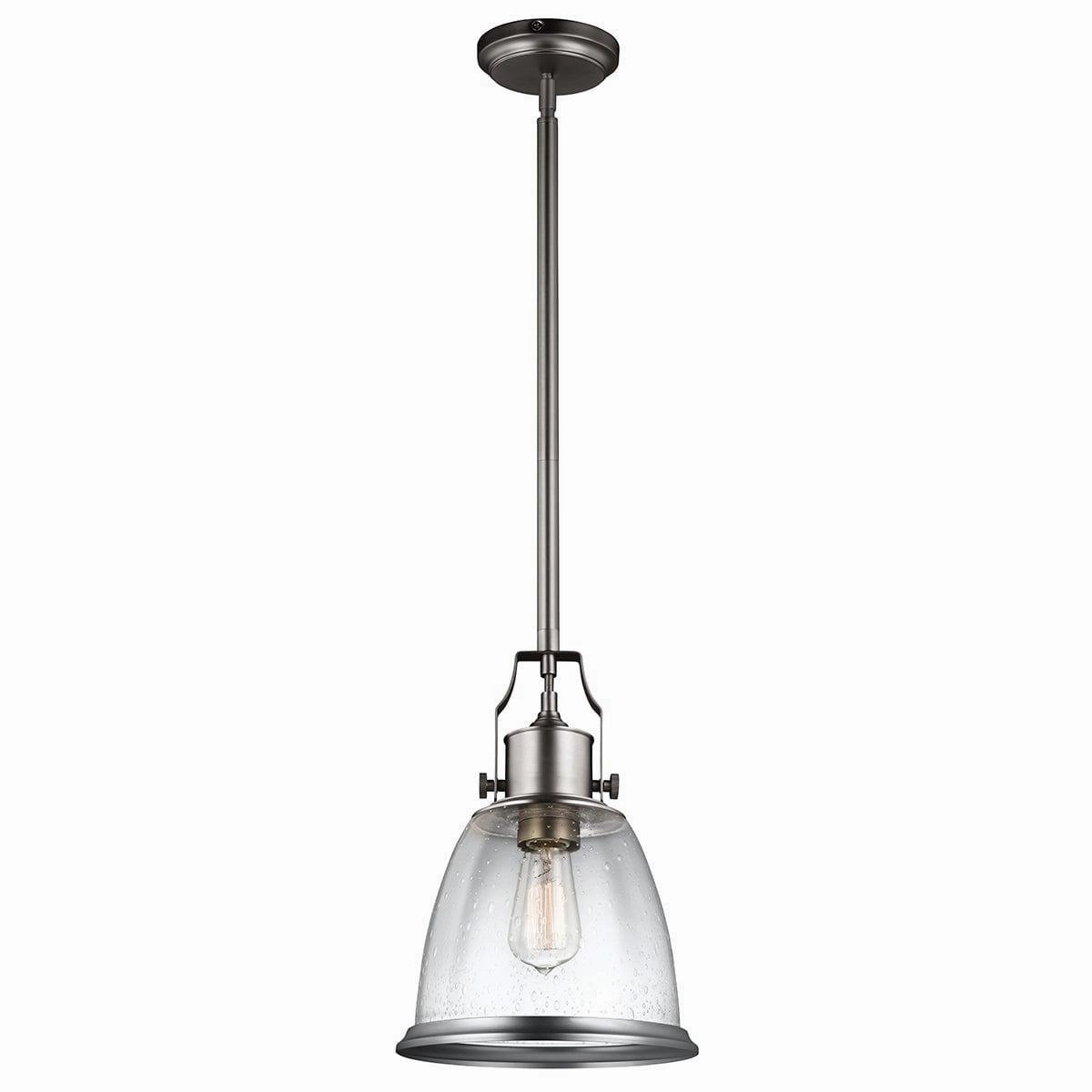 Feiss Hobson 1 Light Medium Satin Nickel Ceiling Pendant minimalist ceiling light