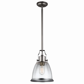 Feiss Hobson 1 Light Medium Satin Nickel Ceiling Pendant minimalist ceiling light