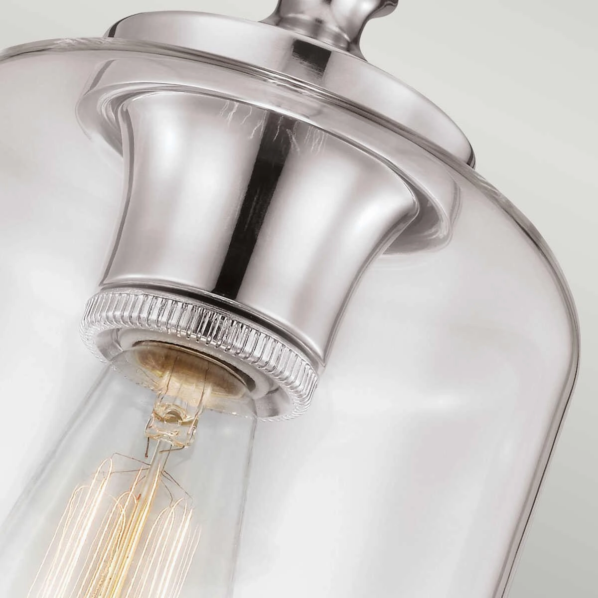 Feiss Hounslow Mini Polished Nickel Pendant Ceiling Light