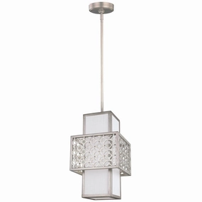 Feiss Kenney 1 Light Silver Mini-Pendant Ceiling Light minimalist ceiling light