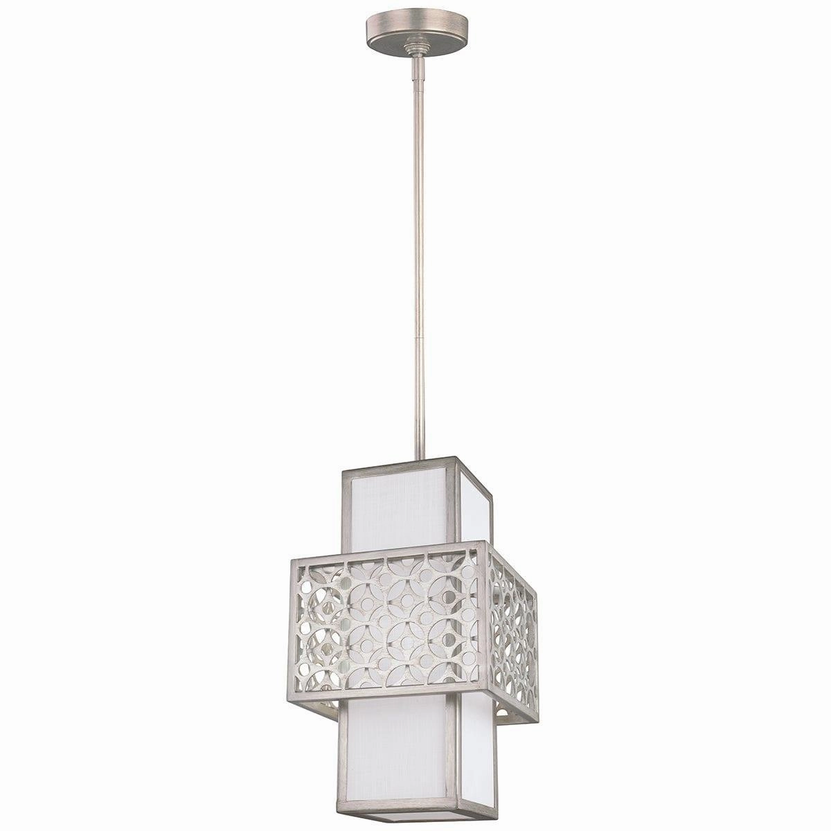 Feiss Kenney 1 Light Silver Mini-Pendant Ceiling Light minimalist ceiling light