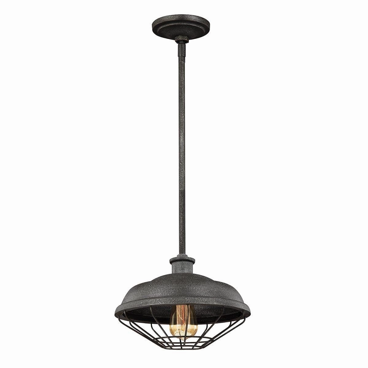Feiss Lennex 1 Light Slated Grey Pendant Ceiling Light minimalist ceiling light