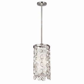 Feiss Lexi 1 Light Polished Nickel Mini-Pendant Ceiling Light minimalist ceiling light