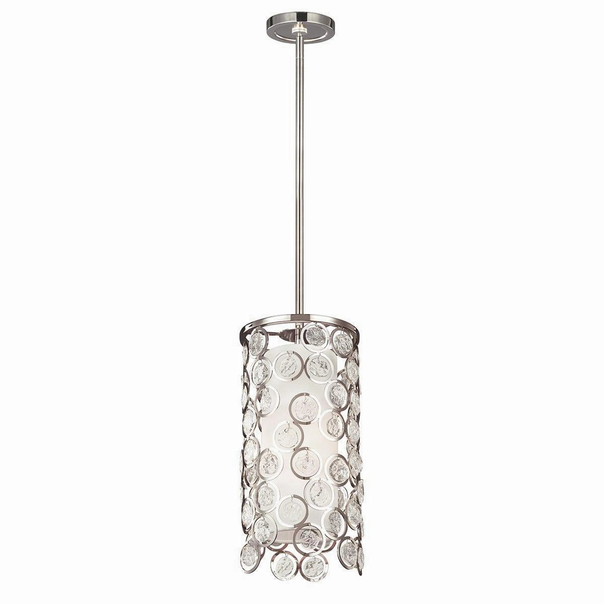 Feiss Lexi 1 Light Polished Nickel Mini-Pendant Ceiling Light minimalist ceiling light