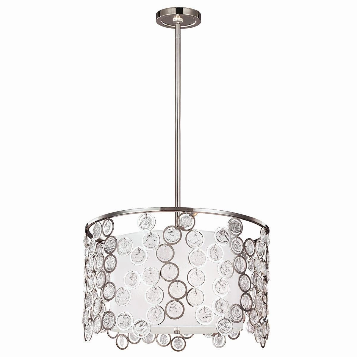 Feiss Lexi 3 Light Polished Nickel Pendant Ceiling Light minimalist ceiling light