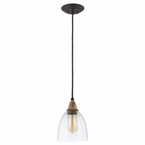 Feiss Matrimonio 1 Light Driftwood Mini Pendant Ceiling Light minimalist ceiling light