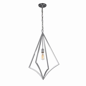 Feiss Nico 1 Light Large Polished Chrome Pendant Light minimalist ceiling light