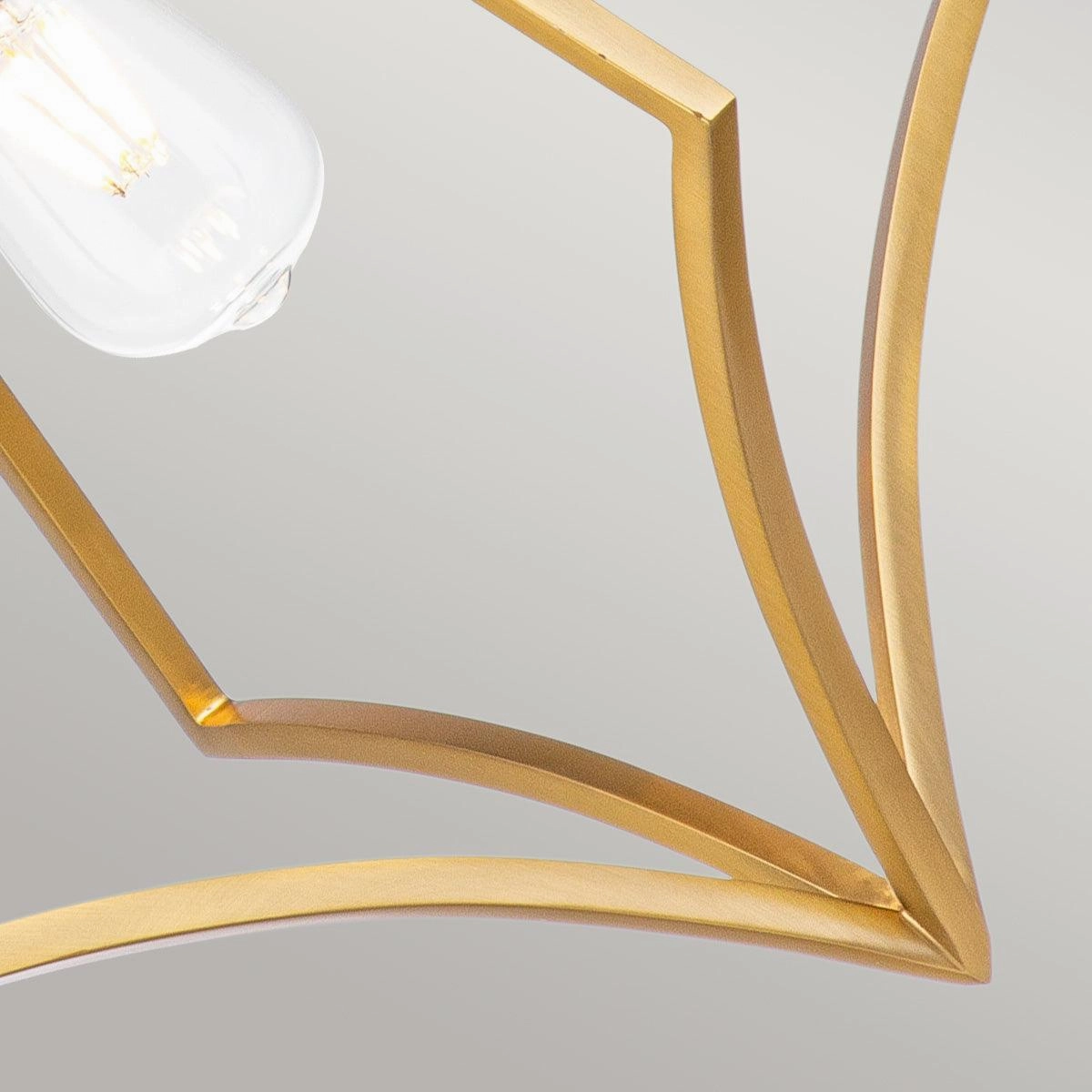 Feiss Nico 1 Light Medium Brass Ceiling Pendant