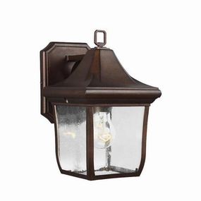 Feiss Oakmont Bronze Small Outdoor Wall Light indoor ambient light