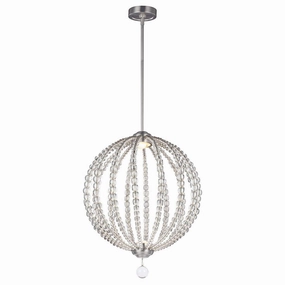 Feiss Oberlin Medium LED Pendant Satin Nickel Ceiling Light minimalist ceiling light