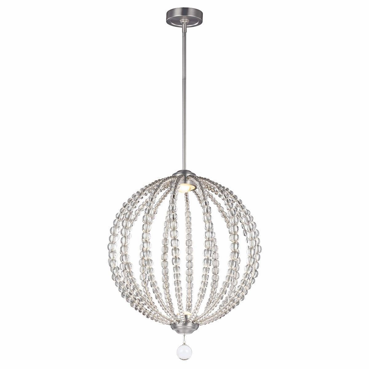 Feiss Oberlin Medium LED Pendant Satin Nickel Ceiling Light minimalist ceiling light