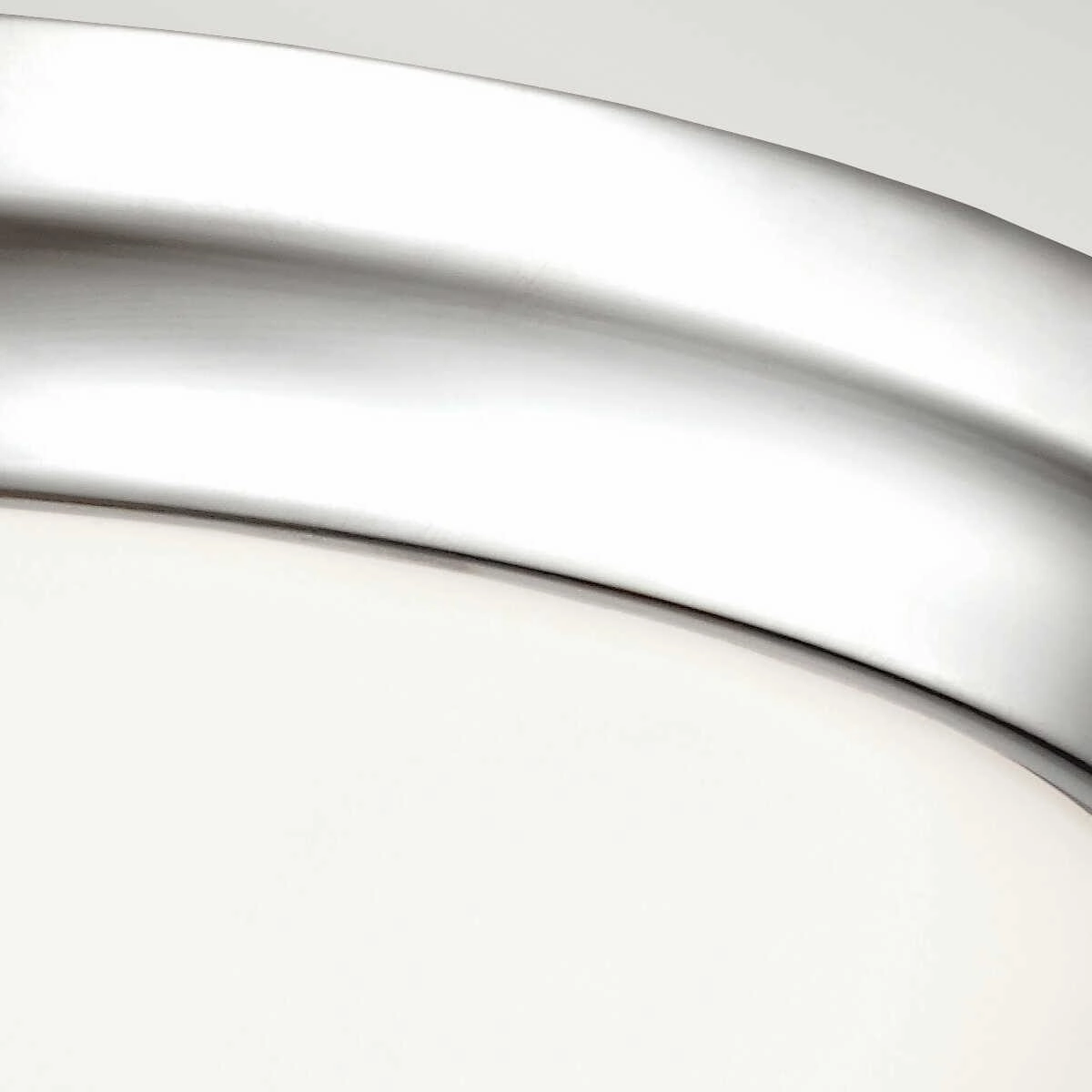 Feiss Parkman Nickel Art Deco Flush Ceiling Light