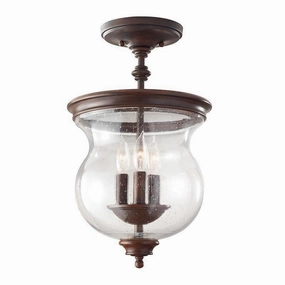 Feiss Pickering Bronze Semi-Flush/Duo-Mount Ceiling Light simple ceiling design light