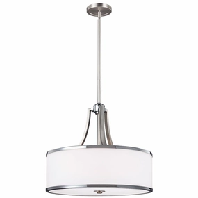 Feiss Prospect Park 4 Light Chrome Uplight Pendant minimalist ceiling light