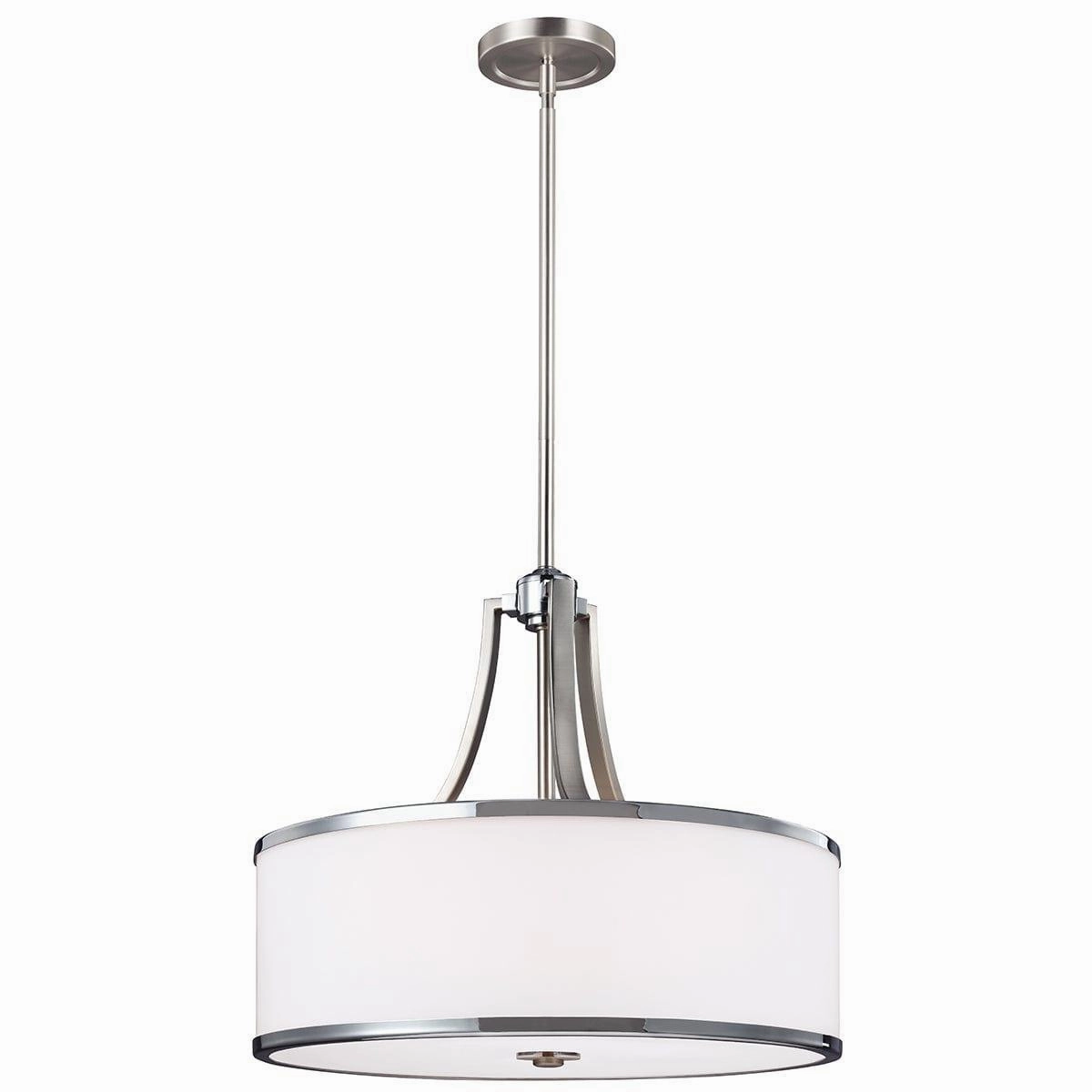 Feiss Prospect Park 4 Light Chrome Uplight Pendant minimalist ceiling light