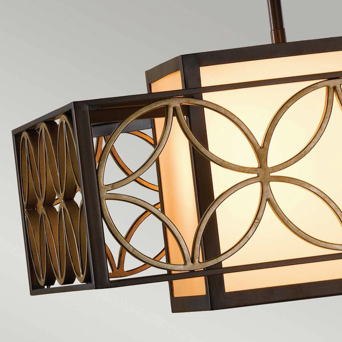 Feiss Remy Bronze & Gold 1 Light Ceiling Pendant