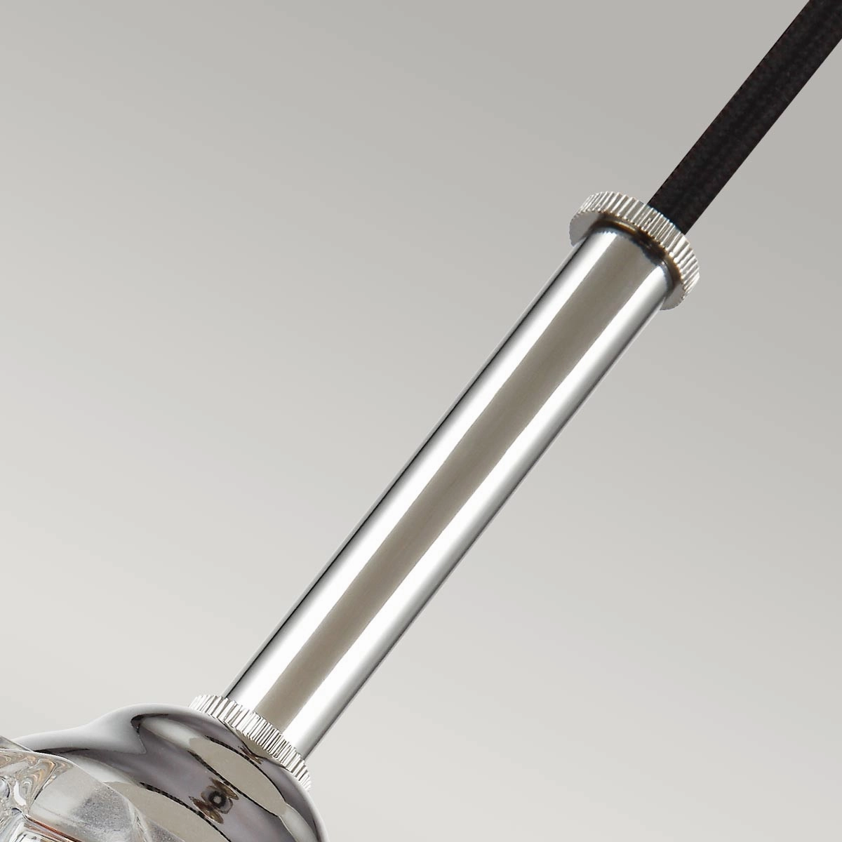 Feiss Rubin 1 Light Mini Pendant Polished Nickel Ceiling Light