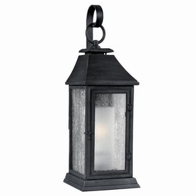Feiss Shepherd Medium Weathered Zinc Outdoor Wall Light outdoor wall lamp