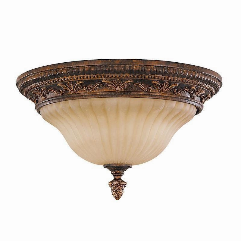 Feiss Sonoma Valley Aged Tortoise Shell Flush Ceiling Light simple ceiling design light