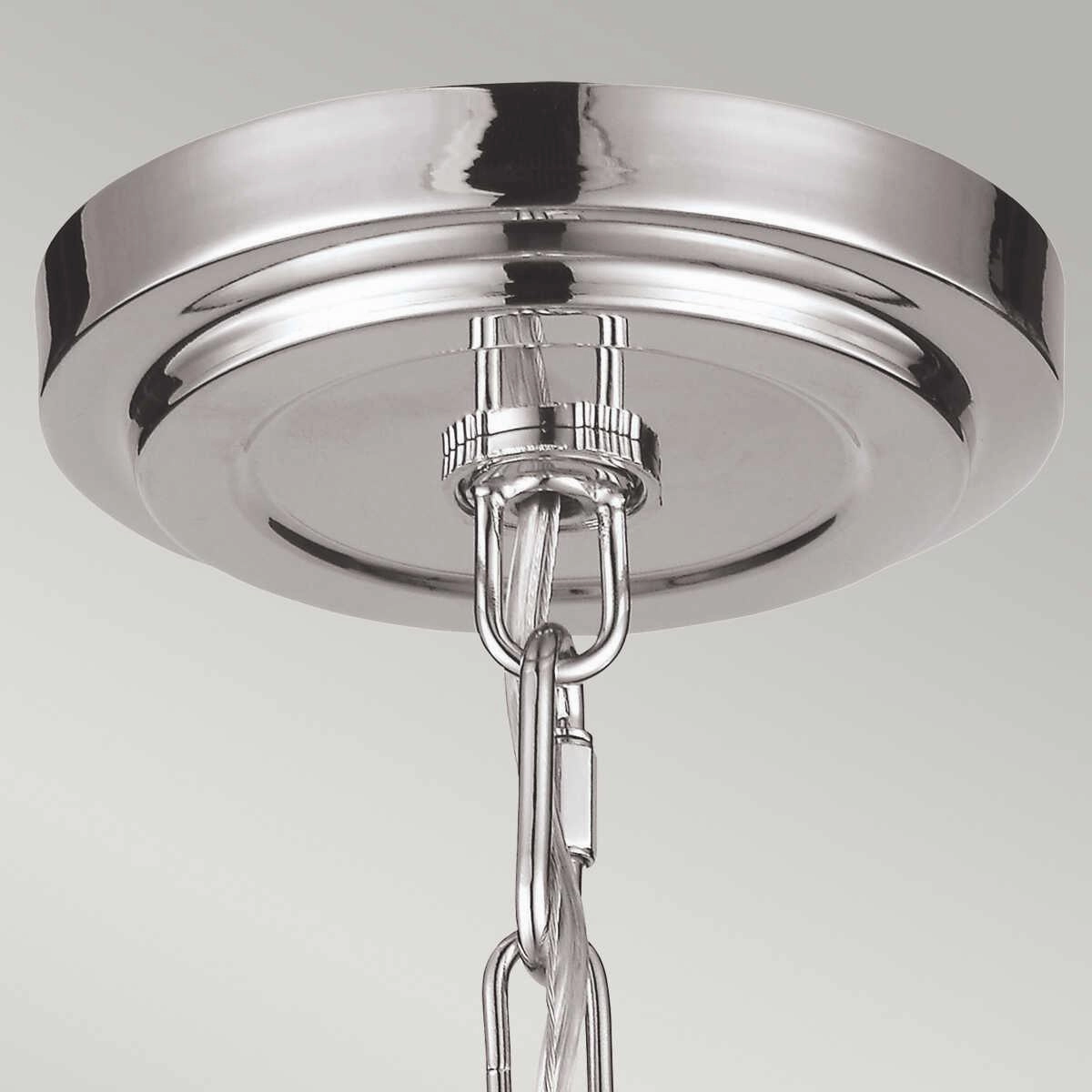 Feiss Tabby Brushed Steel Pendant Ceiling Light