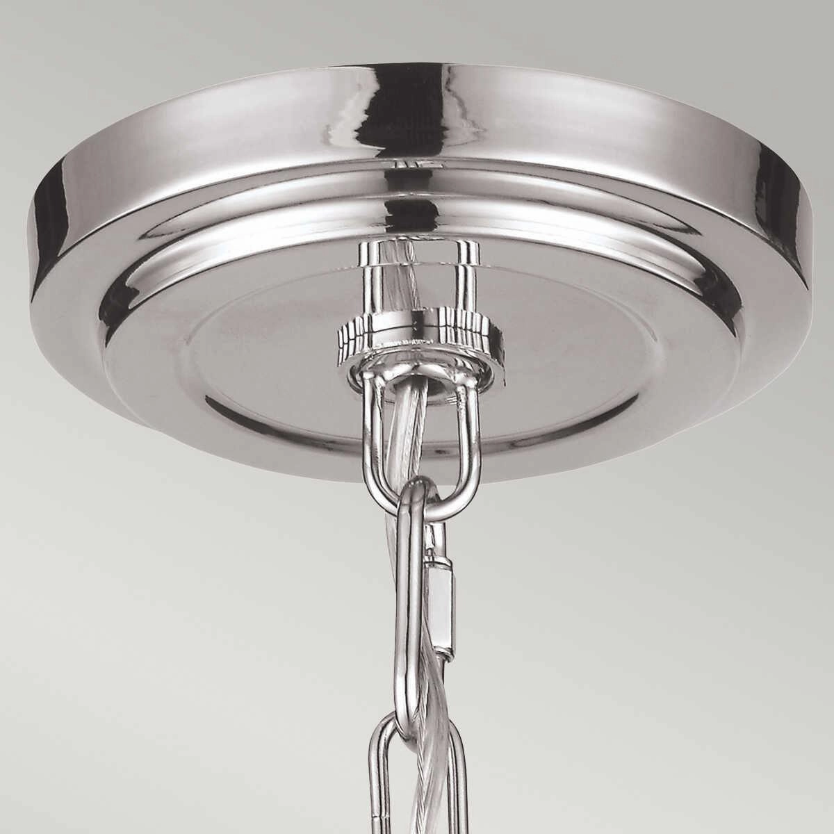 Feiss Tabby Brushed Steel Pendant Ceiling Light