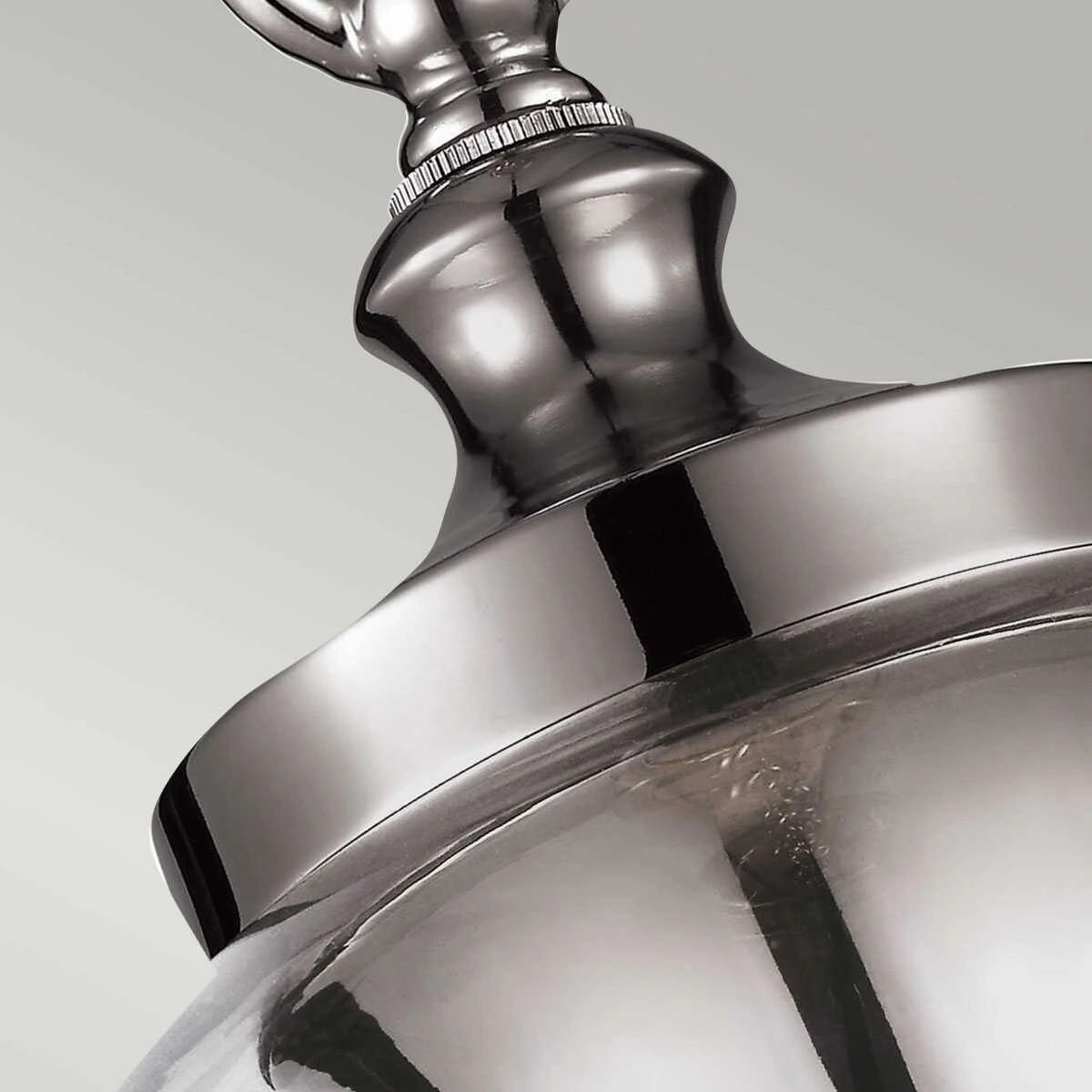 Feiss Tabby Nickel Small Art Deco Ceiling Light