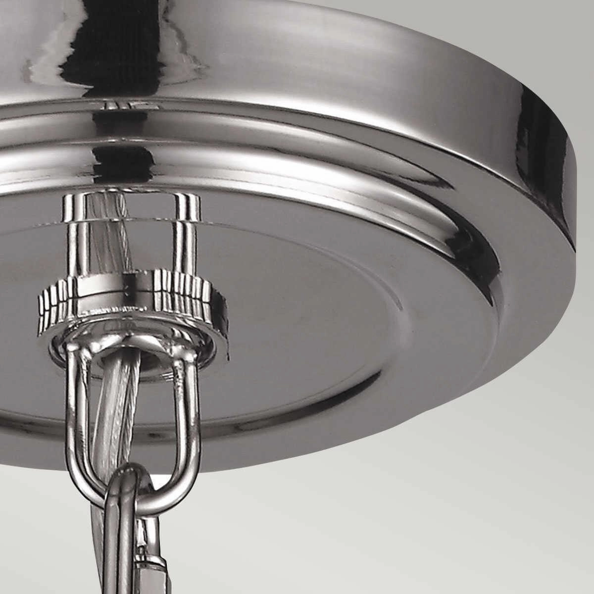 Feiss Tabby Nickel Small Art Deco Ceiling Light