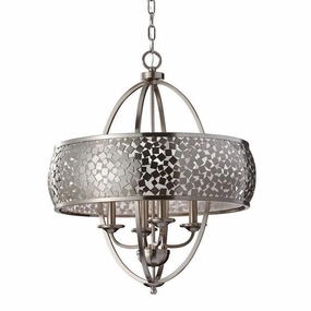 Feiss Zara 4 Light Chrome Pendant Ceiling Light modern ceiling lamp