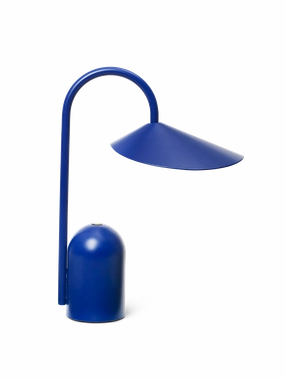 Ferm Living Arum Portable Lamp Bright Blue designer outdoor lamp