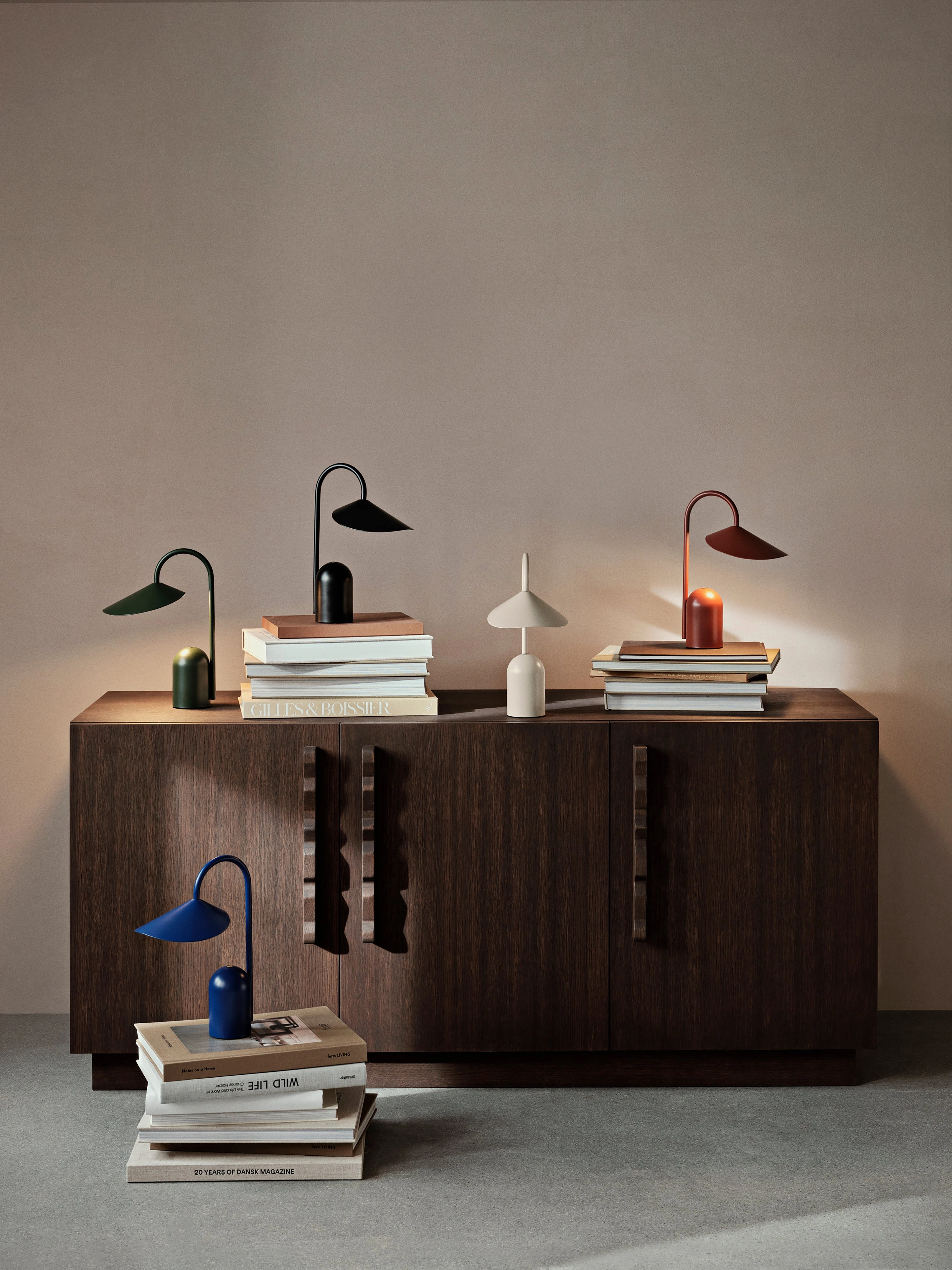 Ferm Living Arum Portable Lamp Bright Blue