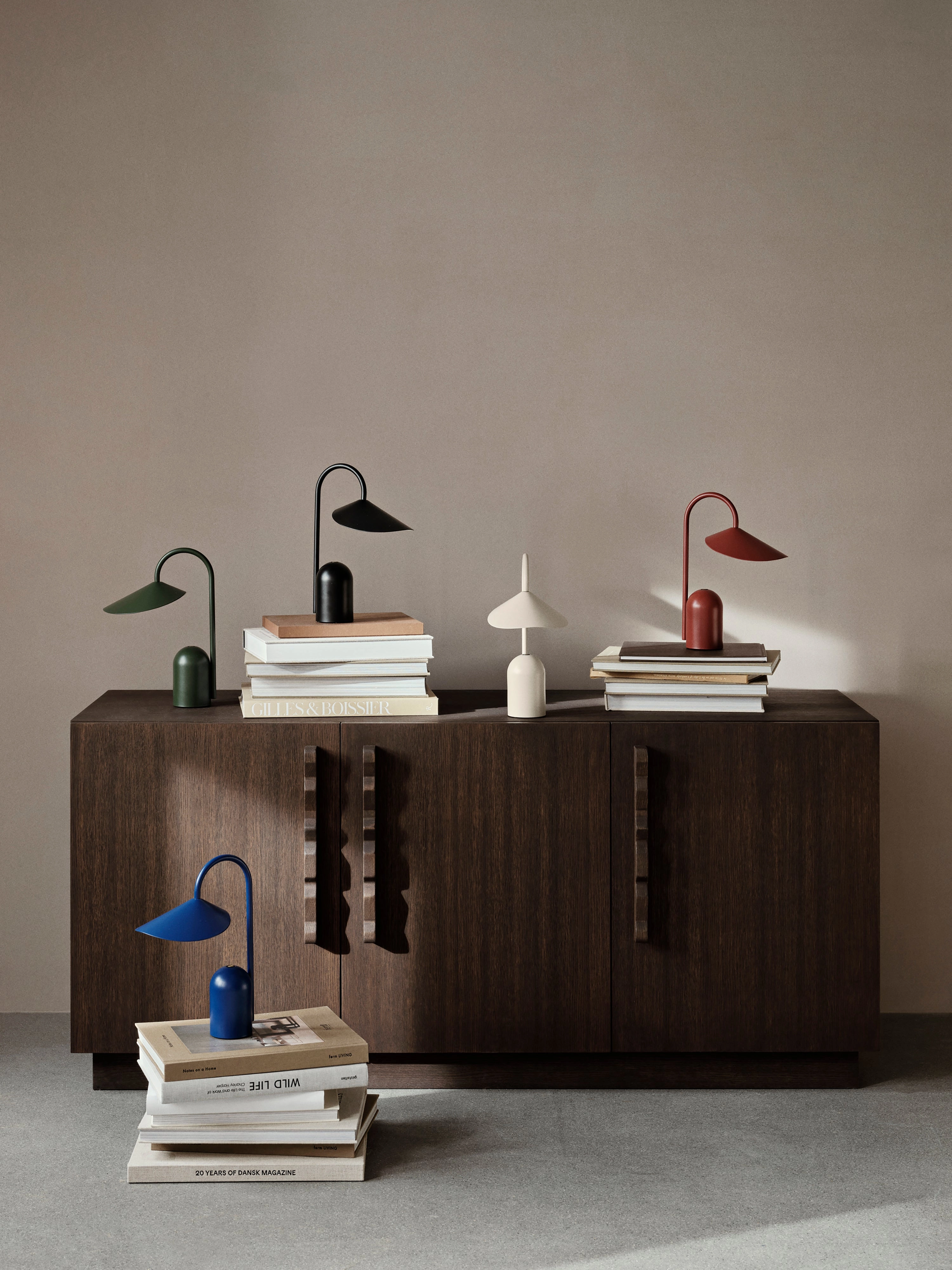 Ferm Living Arum Portable Lamp Grass Green