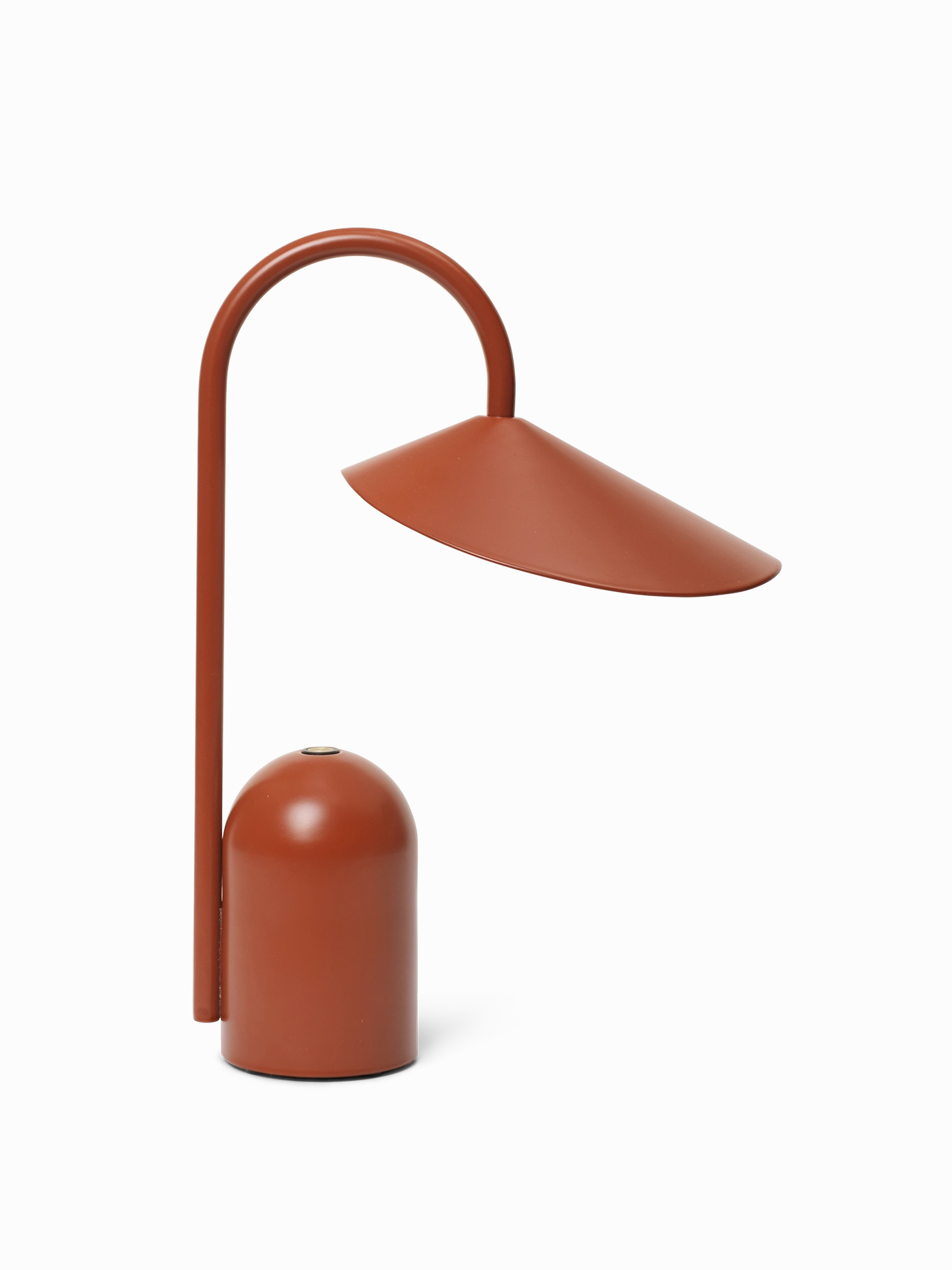 Ferm Living Arum Portable Lamp Oxide Red designer outdoor lamp